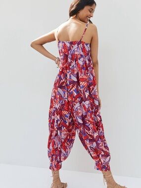 Anthropology Claire Colin Abstract Jumpsuit Size S